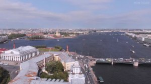 Санкт-Петербург с высоты птичьего полета. Saint Petersburg Aerial Полет над СПб Видео клип про Пите
