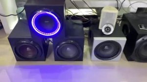 9x Logitech Subwoofers! Deep Bass!