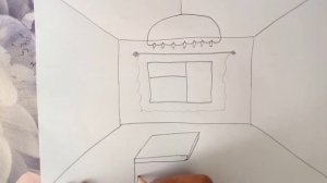 Как быстро и просто  рисовать комнату. How to draw a room.