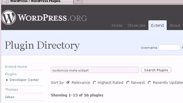 Как отредактировать виджет Мета в WordPress
