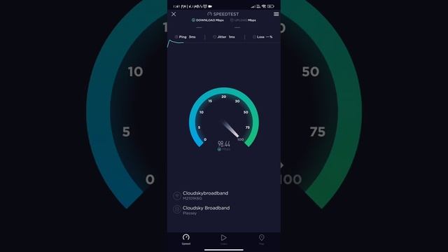 Cloud Sky Broadband 100 Mbps Plan Test TP link Archer C6 v3 ???