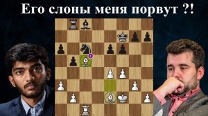 Доммараджу Гукеш  - Ян Непомнящий Турнир претендентов 2024 3 тур  Шахматы