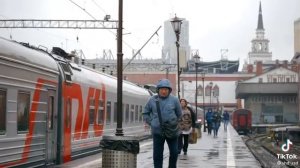 Москва. Казанский вокзал.Прибытие поездов.
