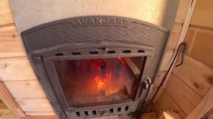 Баня 2х5 с чугунной печкой Авангард