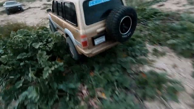 Rc car toyota land cruiser 80 110 scale трофи модель rc rccar rctoyota