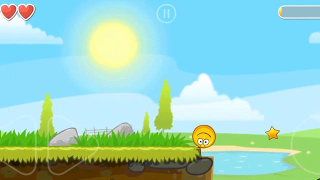 Желтый шарик собирает звёзды в лесу смотреть онлайн