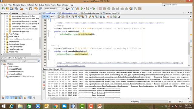 Schedules Using Cron Expressions Using Spring BootEnglish[English] смотреть онлайн