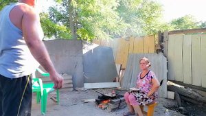 Баранина на костре в деревне. Жизнь в деревне