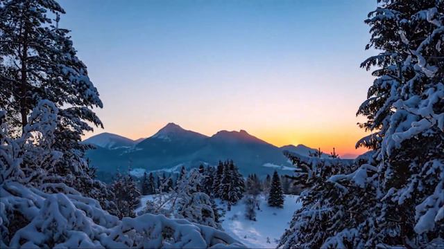 Прекрасная музыка для Души.Невероятные пейзажи.ЗИМА. ...Сергея Чекалина
