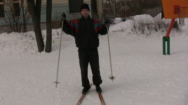 Поворот на лыжах прыжком