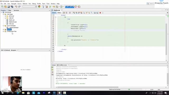 JDBCConnectivity Using MySql and JSP in Apache NetBeans 12.3 смотреть онлайн