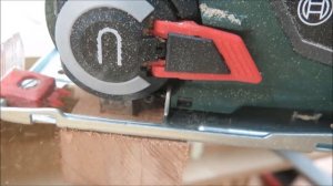 DIY BOSCH: AdvancedCut 50 nanoBLADE на пленэре - пилим: фанера; сосна; бук; оргстекло