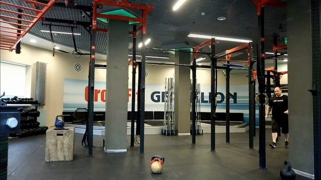 "ЦАПЛЯ-ЖИМ" vs ЖИМ ЛЕБЕДЕВА. One-hand 54 kg kettlebell press standing on one leg. смотреть онлайн