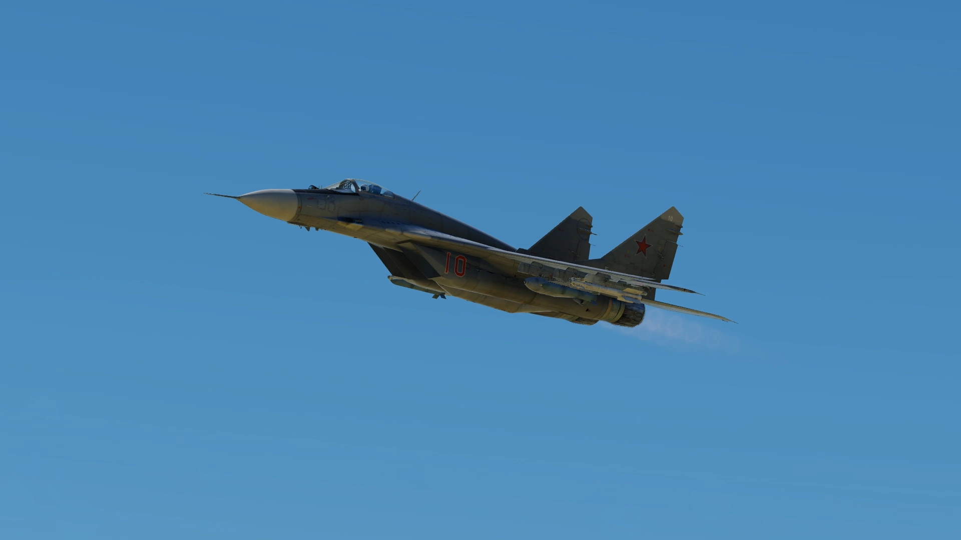 Симулятор DCS World.  Простой пилотаж  на МиГ-29С.