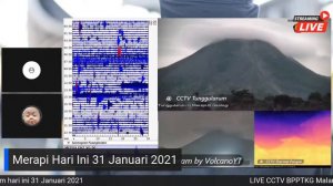 LIVE Merapi Terkini, 31 Januari 2021 via CCTV BPPTKG via VulcanoYt