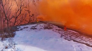 Тест плавучих дымовых шашек ПДШ-3, ШДП-01 и CCY3-2