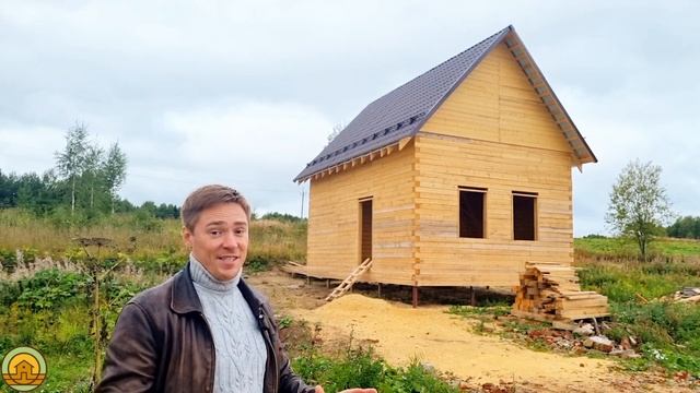 Недорогой, красивый дом 6 на 8 от Центра Домостроения. Строительство деревянного дома в Сыктывкаре