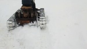 Самый самый первый выезд моего самодельного гусеничного трактора MINI DOZER