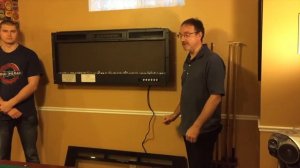 Установка настенного электрокамина Napoleon