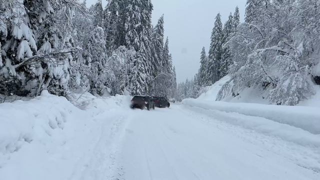 WINTERTIME = QUATTROTIME - 2x AUDI RS4 WINTERBEATER TANDEM DRIFTS & RS6 BREAKS GEARBOX