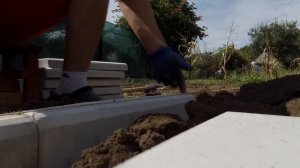 Укладка тротуарного бордюра