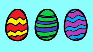 Раскрашиваем Пасхальные яйца Раскраска для детей