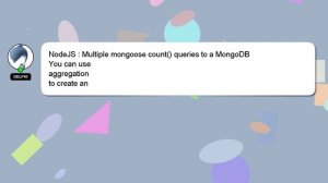 NodeJS : Multiple mongoose count() queries to a MongoDB