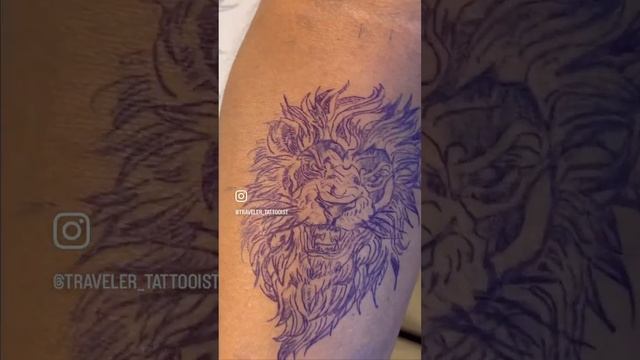 Lion tattoo done my me #indiantattoo #indiantattoo #tattooartist #tattooartistinindia #tattooing