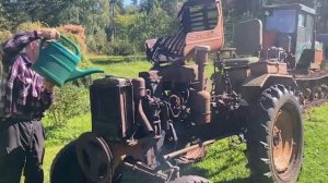 Трактор ДТ-20 старт после 10 лет простоя