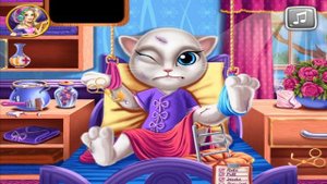Kitty Hospital Recovery - Talking Angela play new fun Hospital Doctor Games 2016 for little Kids
