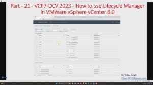 VCP8-DCV 2023 | Part-21 | How to use Lifecycle Manager in VMWare vSphere vCenter 8.0