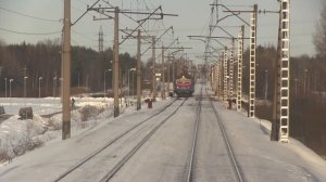 В кабине электропоезда ЭР2-1027 / In the drivers cab of ER2-1027 EMU