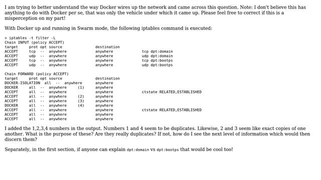 Unix & Linux: What do duplicate iptables rules do? (2 Solutions!!)