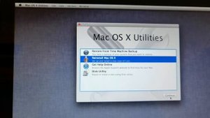 can't reinstall Mac os x lion "an error occureed while preparing the installation..."