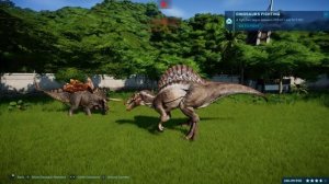 Stegoceratops vs T-Rex, Indominus Rex, Spinosaurus, Giganotosaurus & Allosaurus (1080p 60FPS)