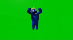 Blue From Rainbow Friends Original Roblox Animations Green Screens