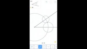 Euclidea - 3. Гамма (Gamma) - 3.2 - Треугольник по углу и точке пересечения высот