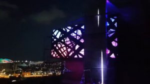 Светодиодная динамическая подсветка фасада частного коттеджа в Сочи. Видео первых запусков.