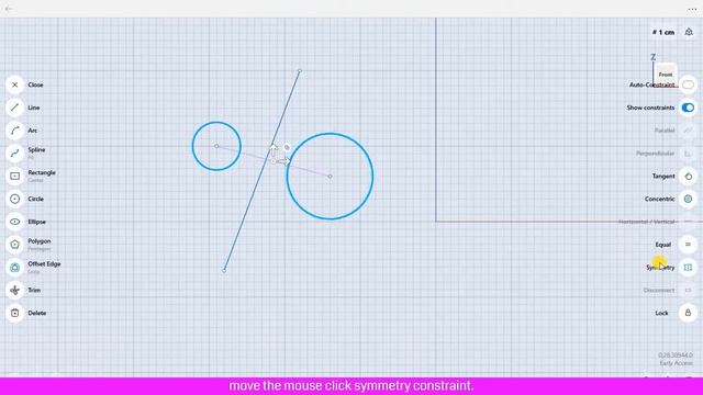 Symmetry Constraint in Shapr3d. смотреть онлайн