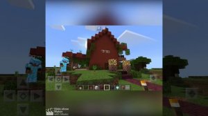 Minecraft: Red House with Lava Beacon