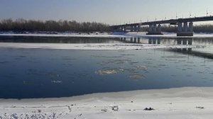 Барнаул Ледоход Здание речного вокзала