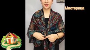 3 различных способа завязывания крутого шелкового шарфа Способы ношения шарфа #ношение шарфа