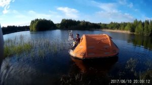 Испытания спасательного плота ПСН 6М