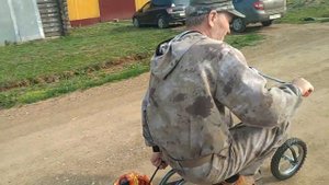 Трицикл из гироскутера , тест 2