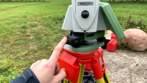 Как измерить высоту прибора Leica TS16 (Рулетка и лазер)