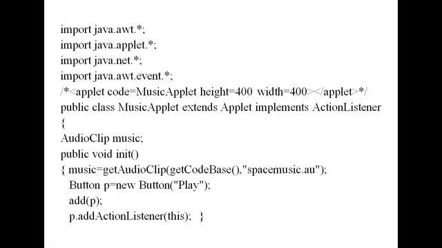 Java Applet: Images, Audio and Fonts in Applet смотреть онлайн