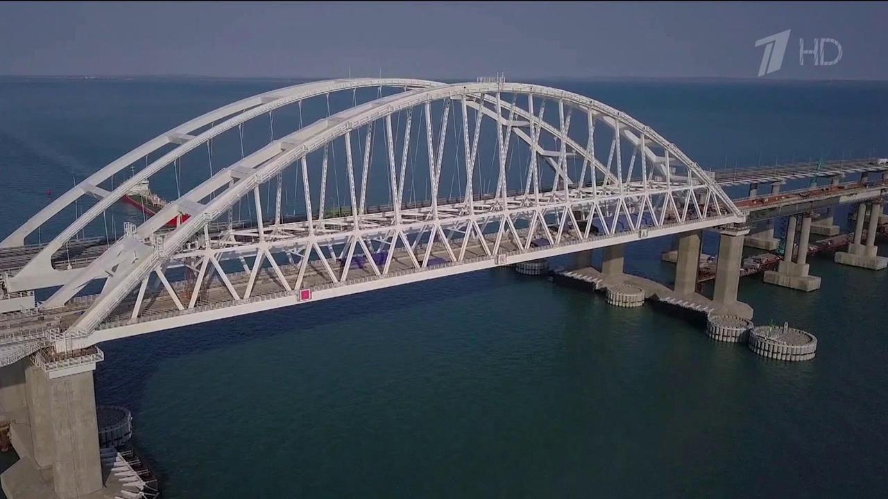 Строительство железнодорожной части Крымского моста завершено
