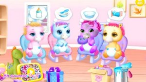 Играю и ухаживаю за милыми единорожками в игре Baby Pony Sisters