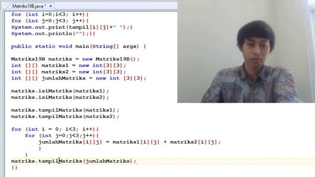 Menjumlahkan dua buah #Matriks (Array 2 Dimensi) di #Java dengan bantuan Method Prosedur dan Fungsi смотреть онлайн