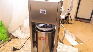 Колбасный шприц VIATTO SV3 ОБЗОР/ Как выдавить фарш из шприца до конца.